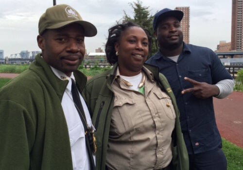 NYC Parks staff at Mill Pond Park in the Bronx